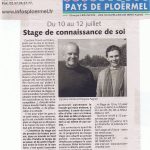 2009-Caroline Tonoli et Francois-co-animation stage-Article Presse-LES INFOS
