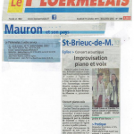 Caroline Tonoli et Kristell Cointo Concert Article Presse LE PLOERMELAIS-Saint Brieuc de Mauron